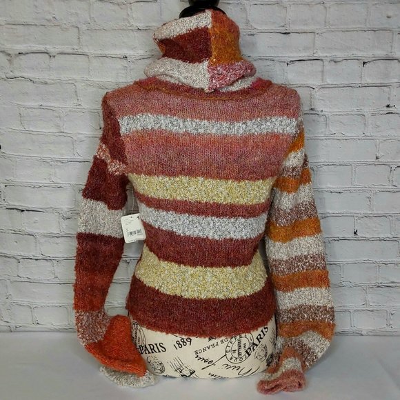 'FREE PEOPLE' CROPPED TURTLENECK SWEATER - Picture 4 of 16